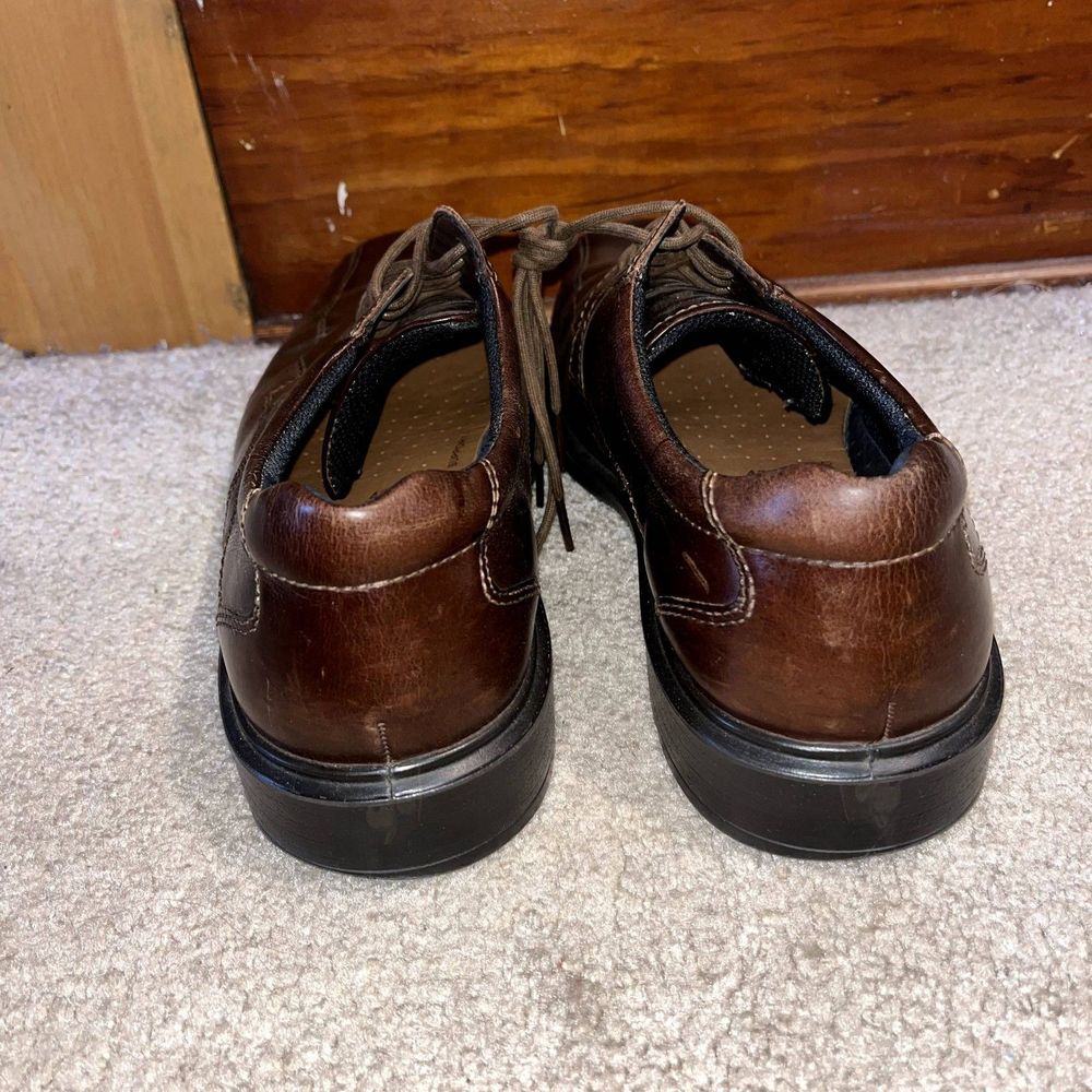 Ecco Men's 43 (9.5) Brown Comfort Shock Point Dress Shoe Stable Balance - Picture 6 of 10